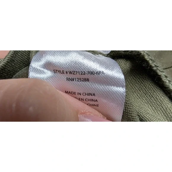 Jason Wu Army Green Utility Cargo Wide Leg High Rise Belted Cotton‎ Jumpsuit SML - Picture 5 of 11